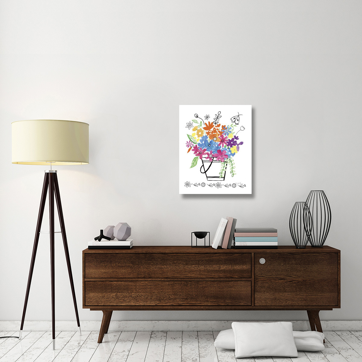 Floral Magic I -Paper Art-24&quotx30"
