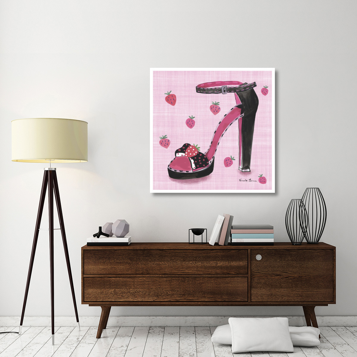Love Shoes I -Paper Art-42&quotx42"