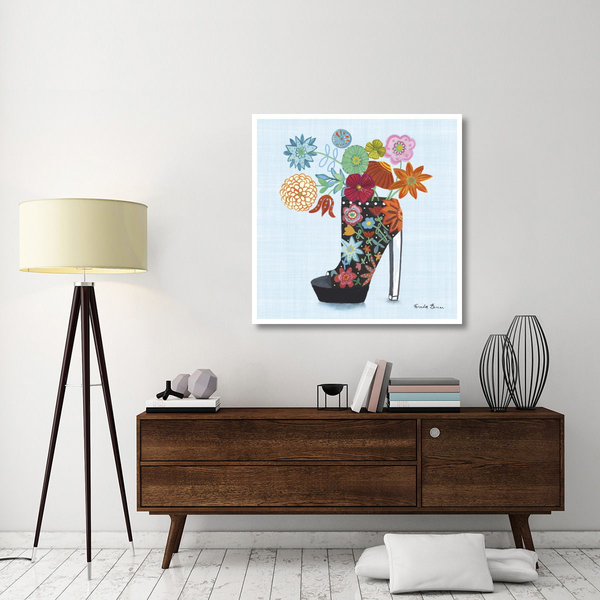 Love Shoes II -Paper Art-42&quotx42"