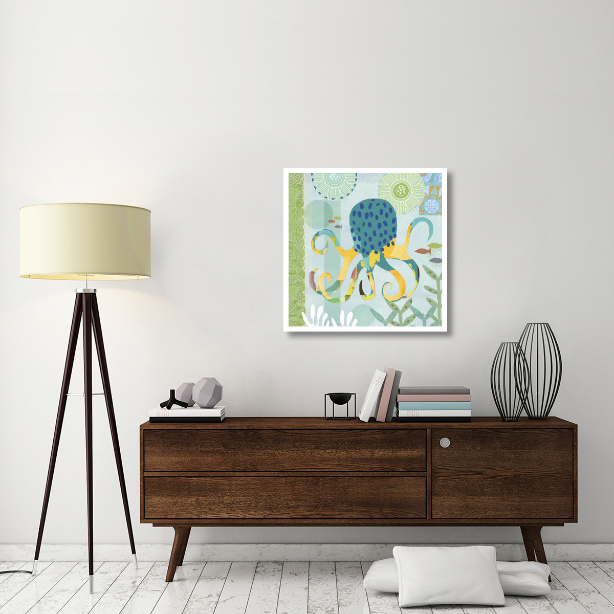 Underwater World II -Paper Art-32&quotx32"