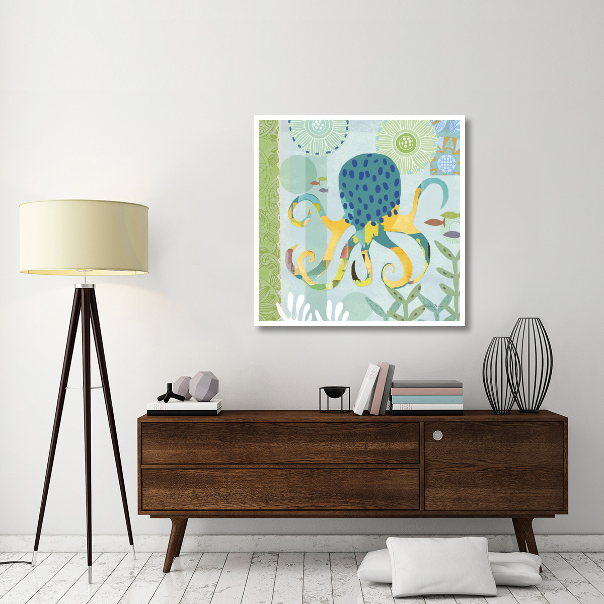 Underwater World II -Paper Art-42&quotx42"