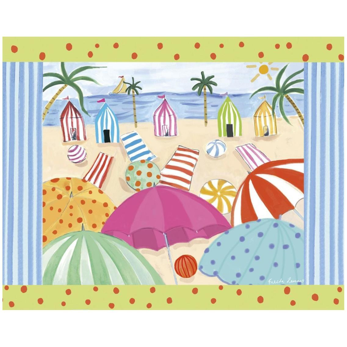 Beach Living III -Paper Art-30&quotx24"
