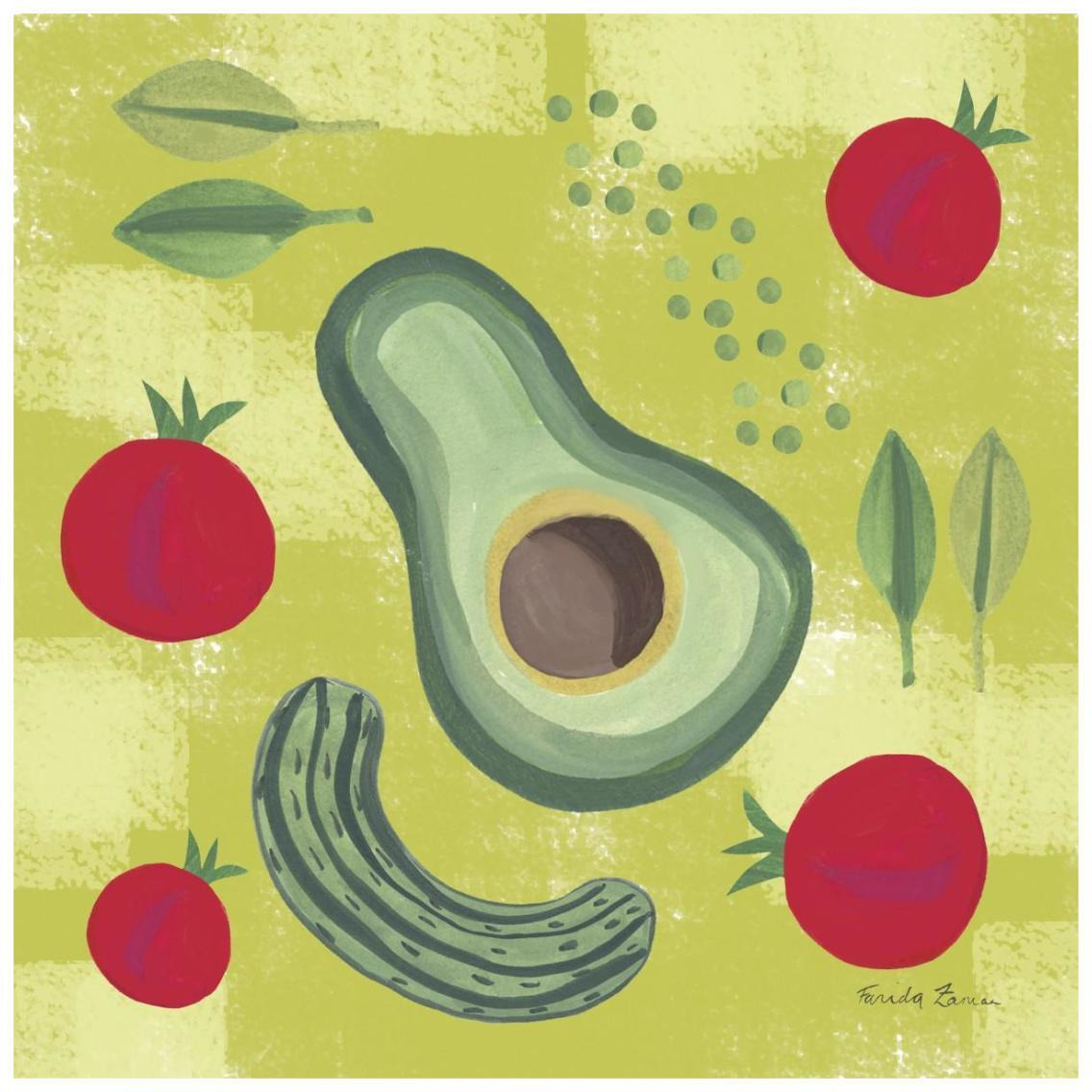 Veggie Time II -Paper Art-26&quotx26"