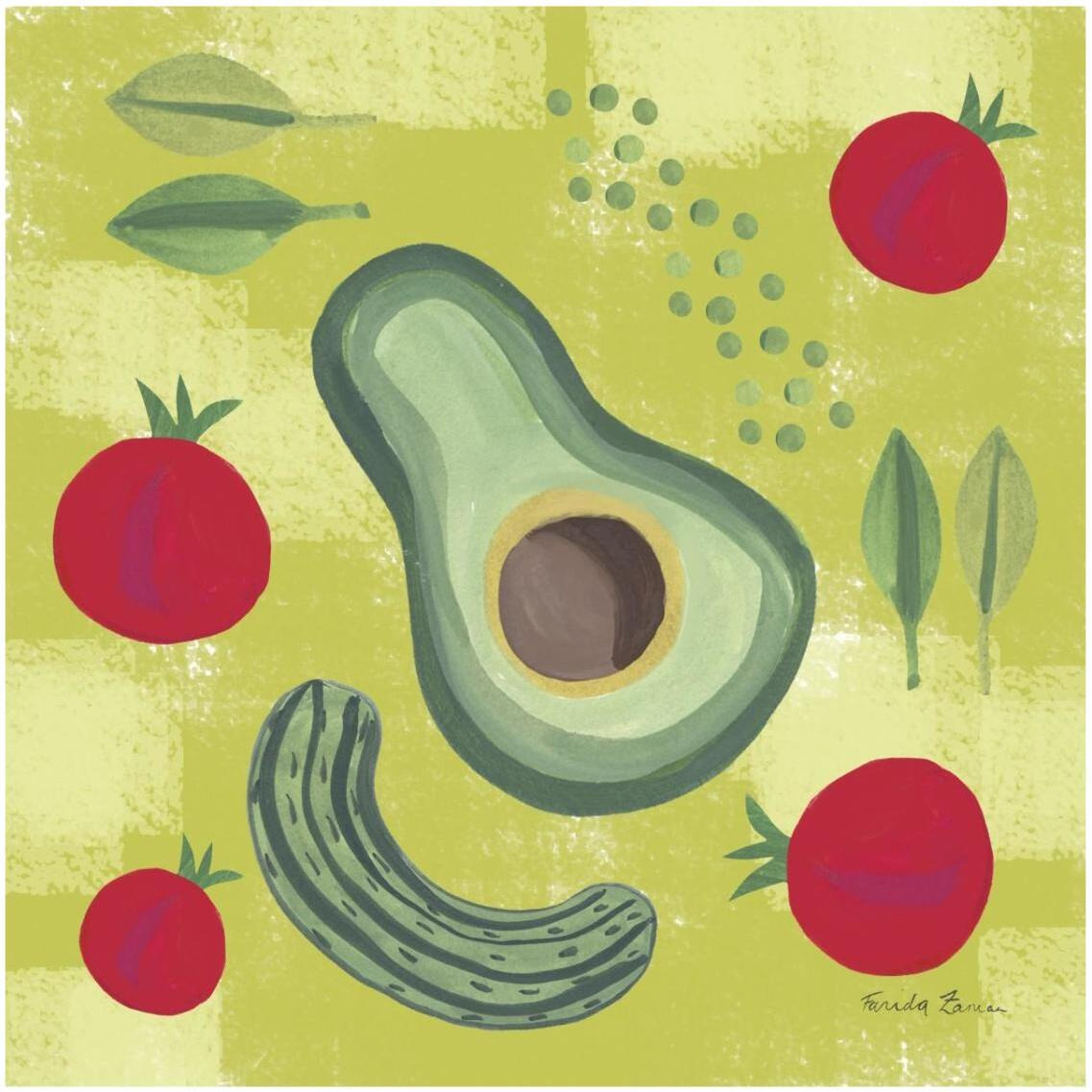Veggie Time II -Paper Art-32&quotx32"