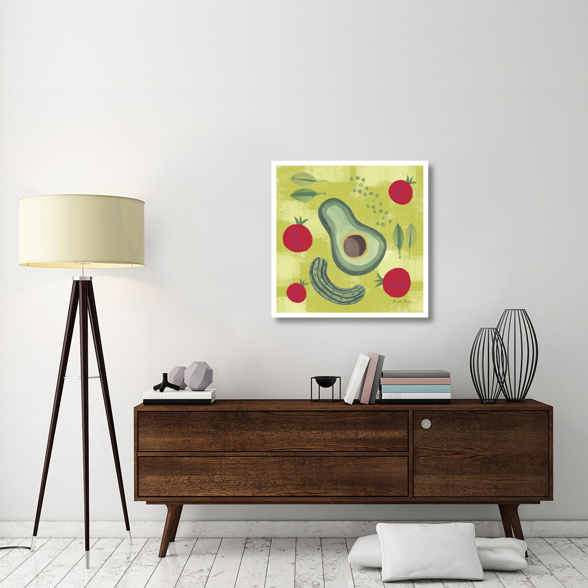 Veggie Time II -Paper Art-32&quotx32"