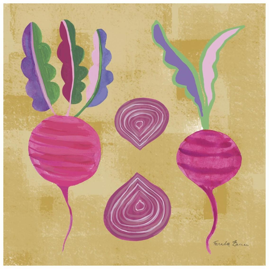 Veggie Time IV -Paper Art-26&quotx26"