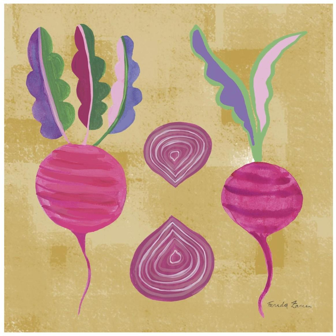 Veggie Time IV -Paper Art-42&quotx42"