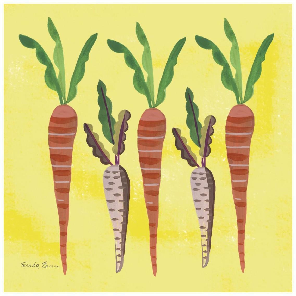 Veggie Time V -Paper Art-26&quotx26"