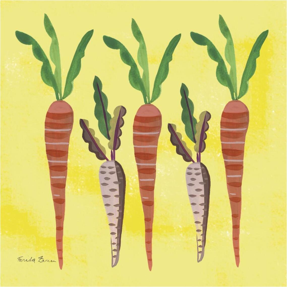 Veggie Time V -Paper Art-38&quotx38"