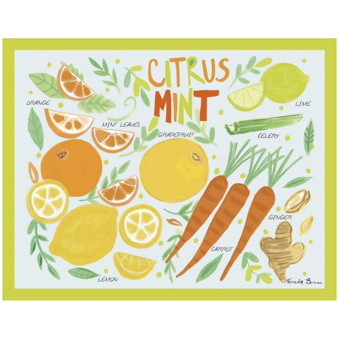 Fruity Smoothie IV -Paper Art-30&quotx24"