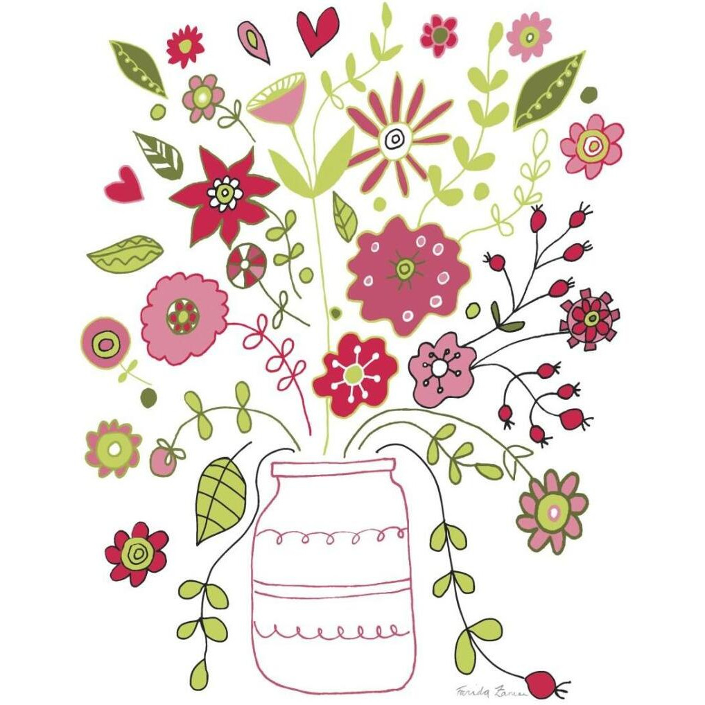 Valentines Flowers II -Paper Art-24&quotx30"