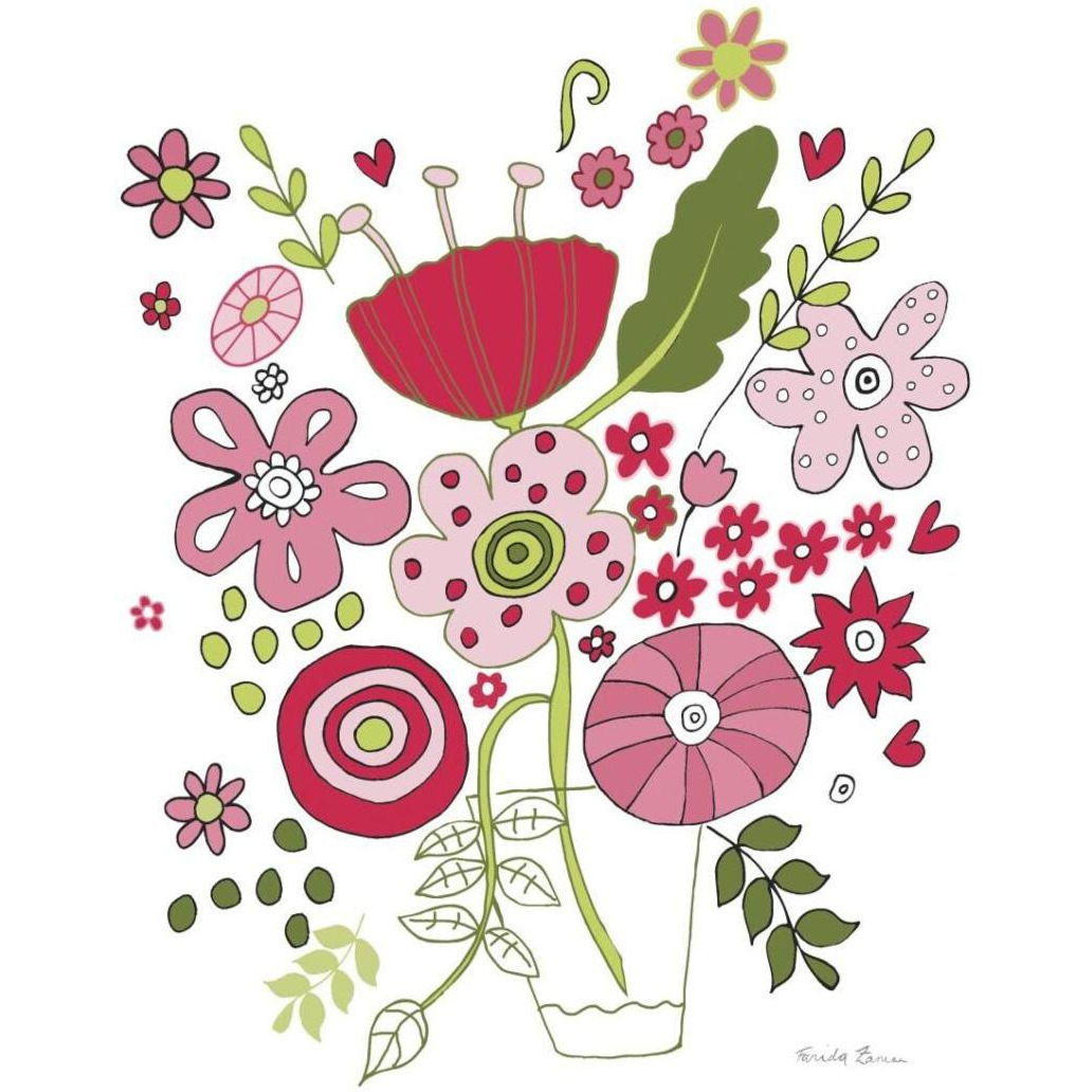 Valentines Flowers IV -Paper Art-30&quotx37"