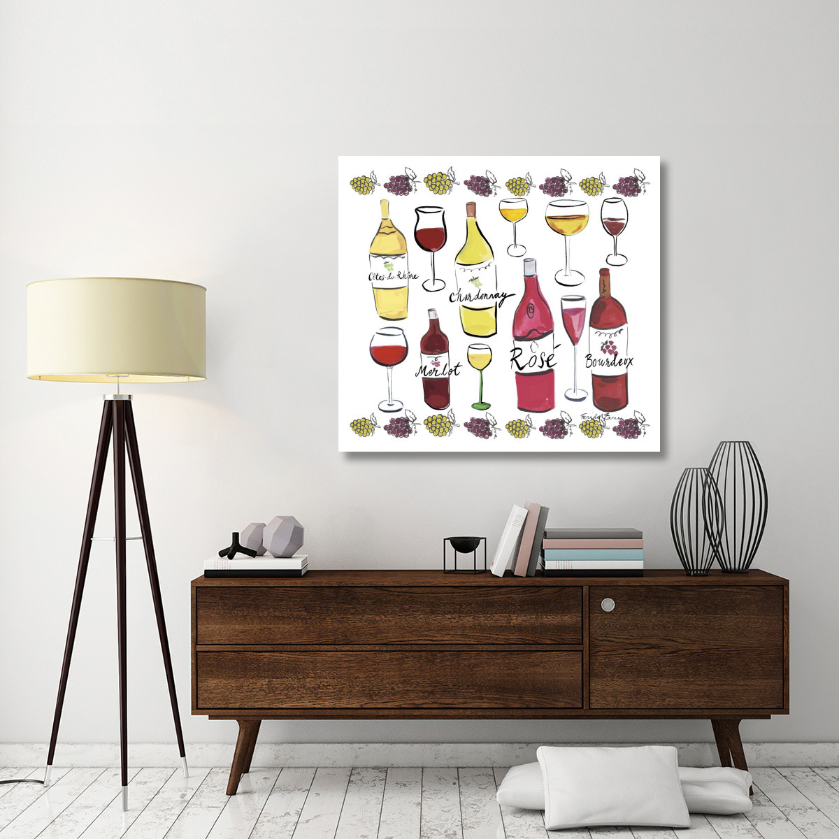 Wine Time I -Paper Art-46&quotx42.48"