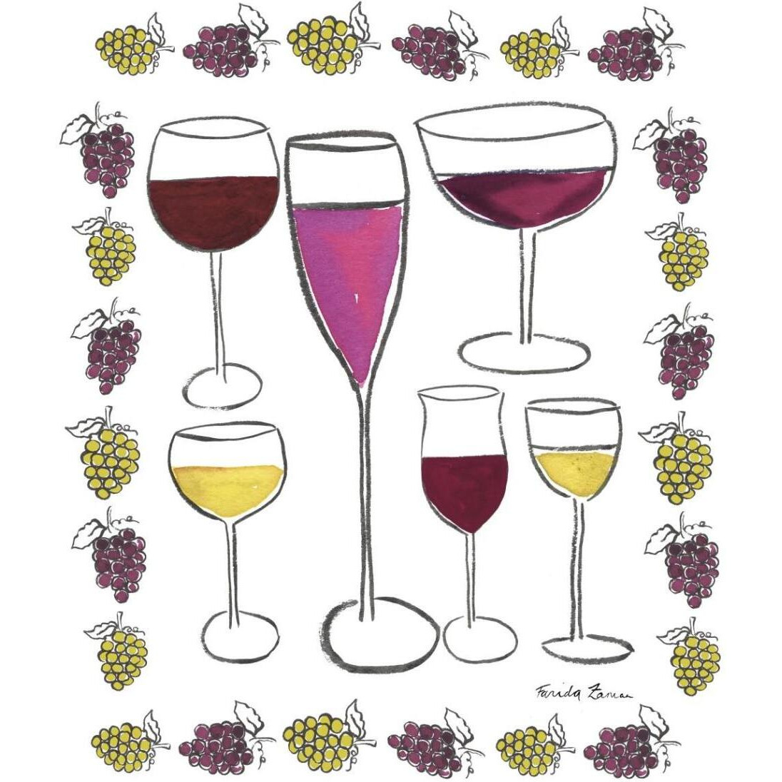 Wine Time II -Paper Art-35.2&quotx42"