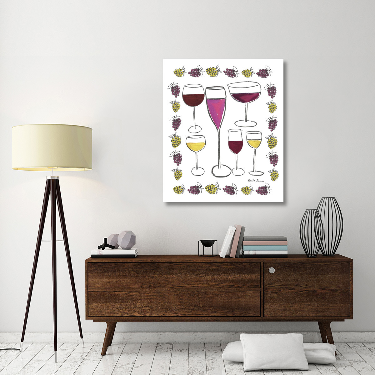 Wine Time II -Paper Art-38.52&quotx46"
