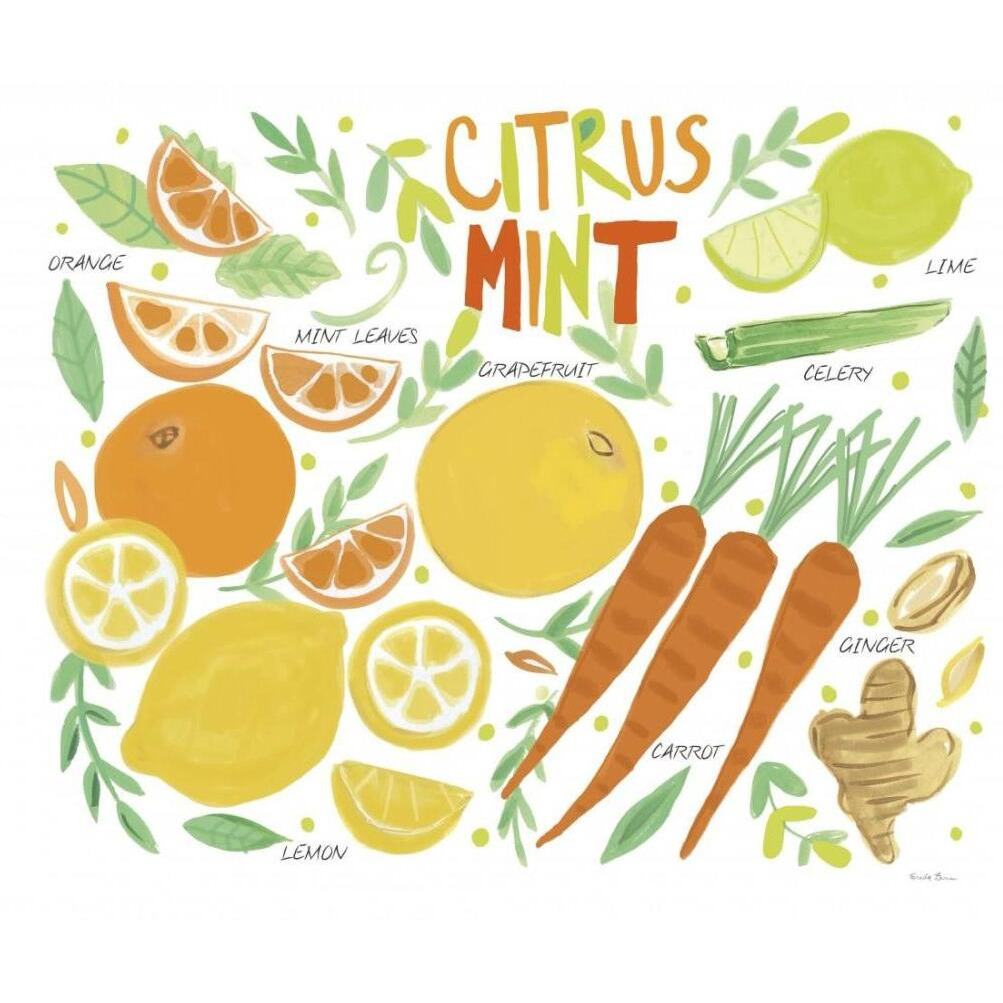 Fruity Smoothie IV on White -Paper Art-22&quotx18"