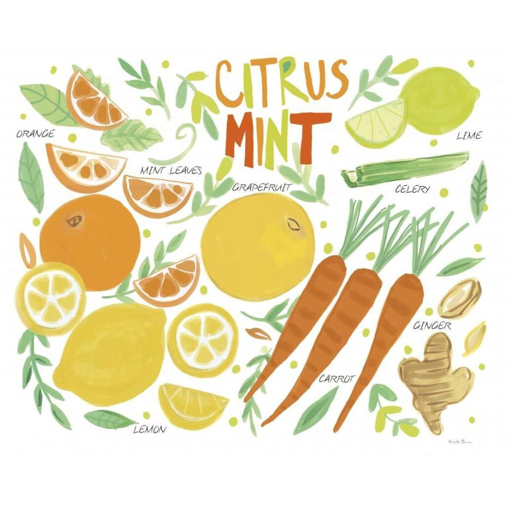 Fruity Smoothie IV on White -Paper Art-26&quotx22"
