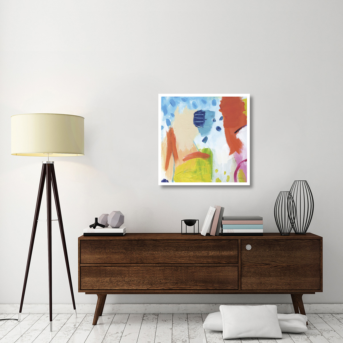 Cheerful I -Paper Art-32&quotx32"