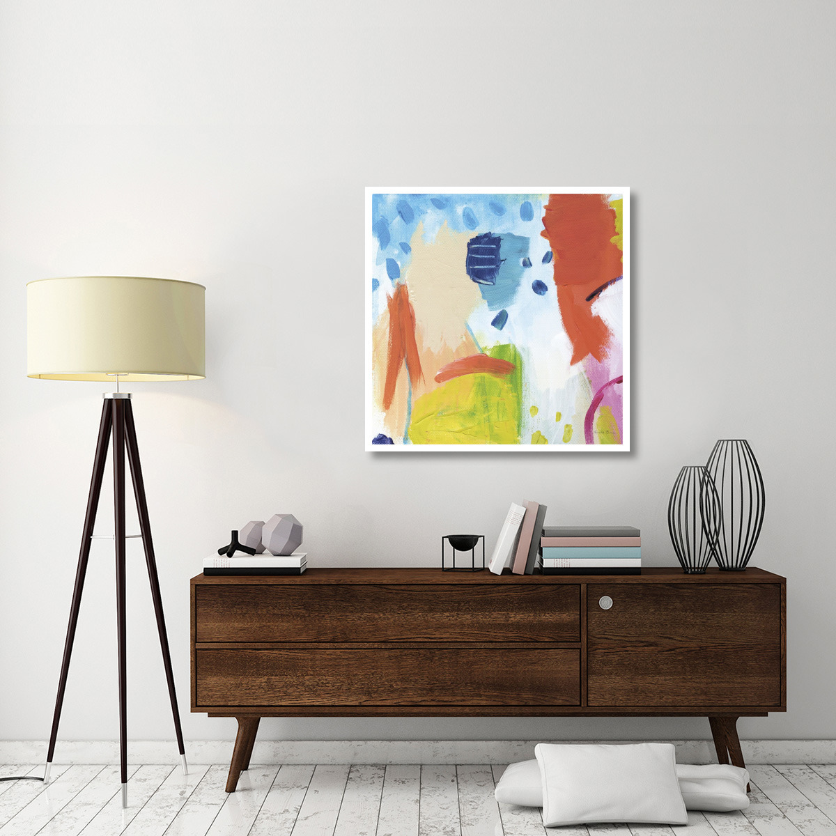 Cheerful I -Paper Art-38&quotx38"