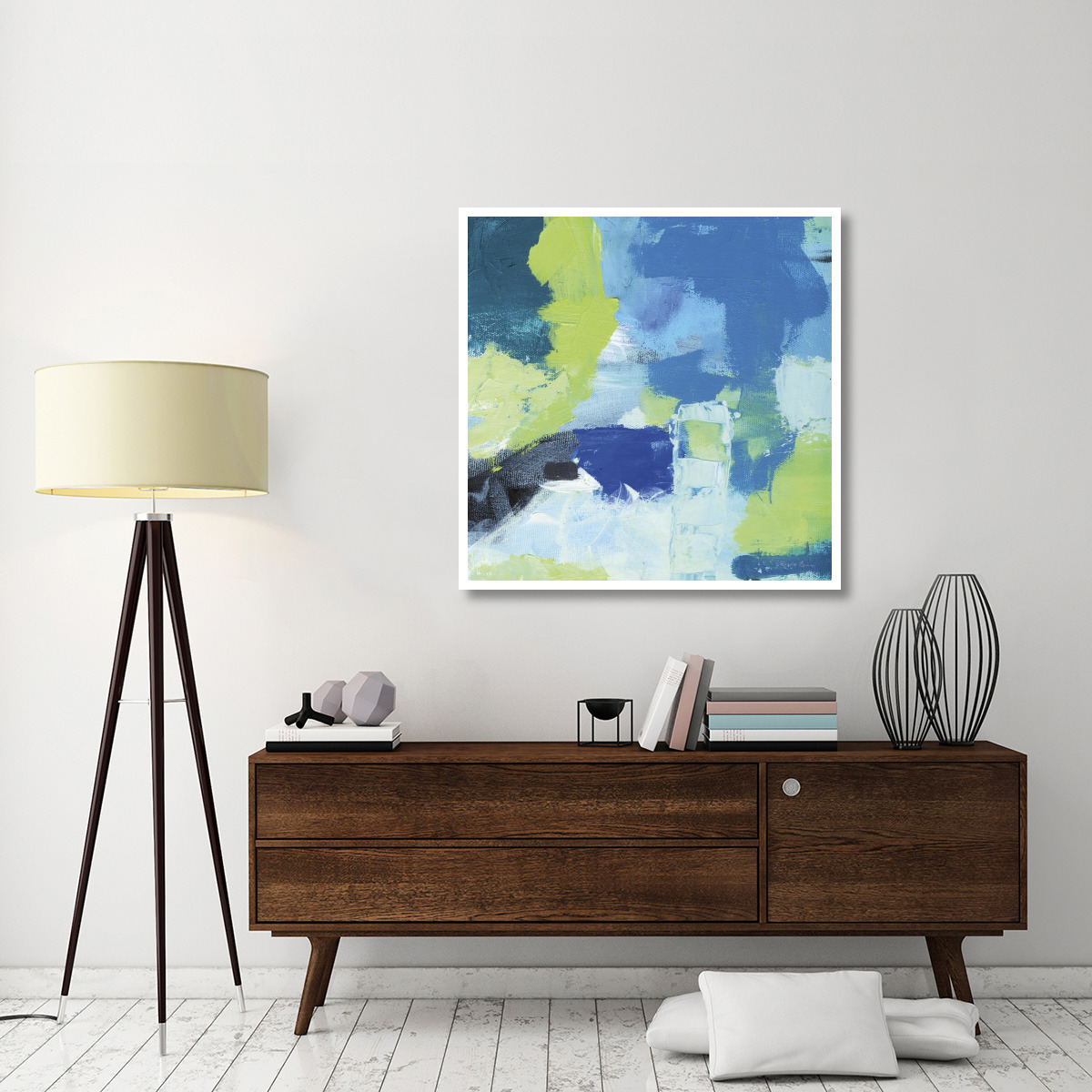 Mountain Reflection II -Paper Art-42&quotx42"