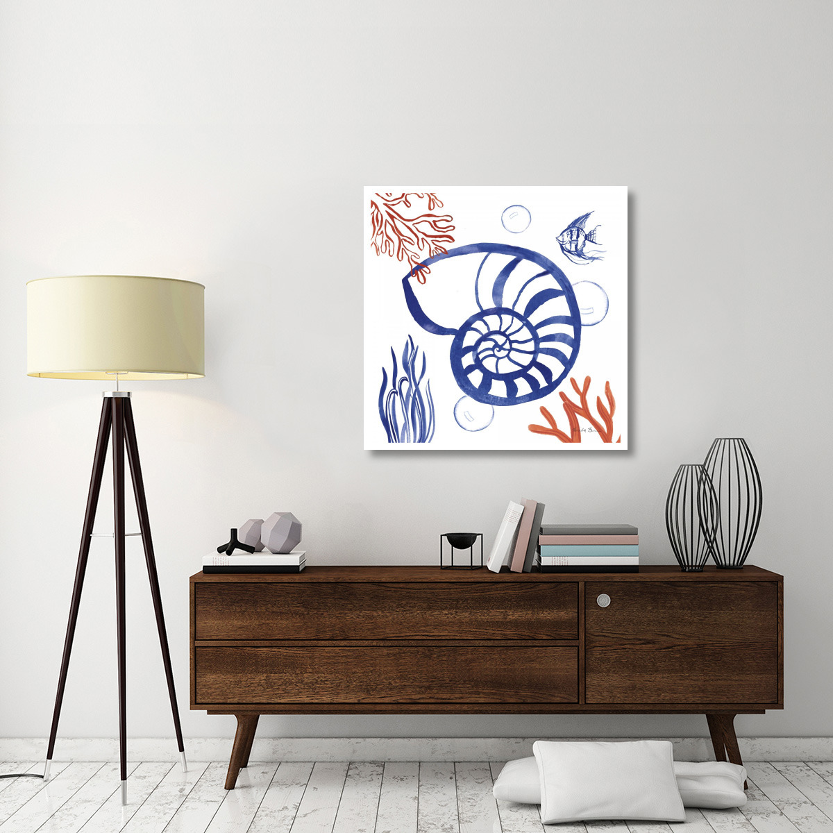 Coastal Jewels I -Paper Art-38&quotx38"