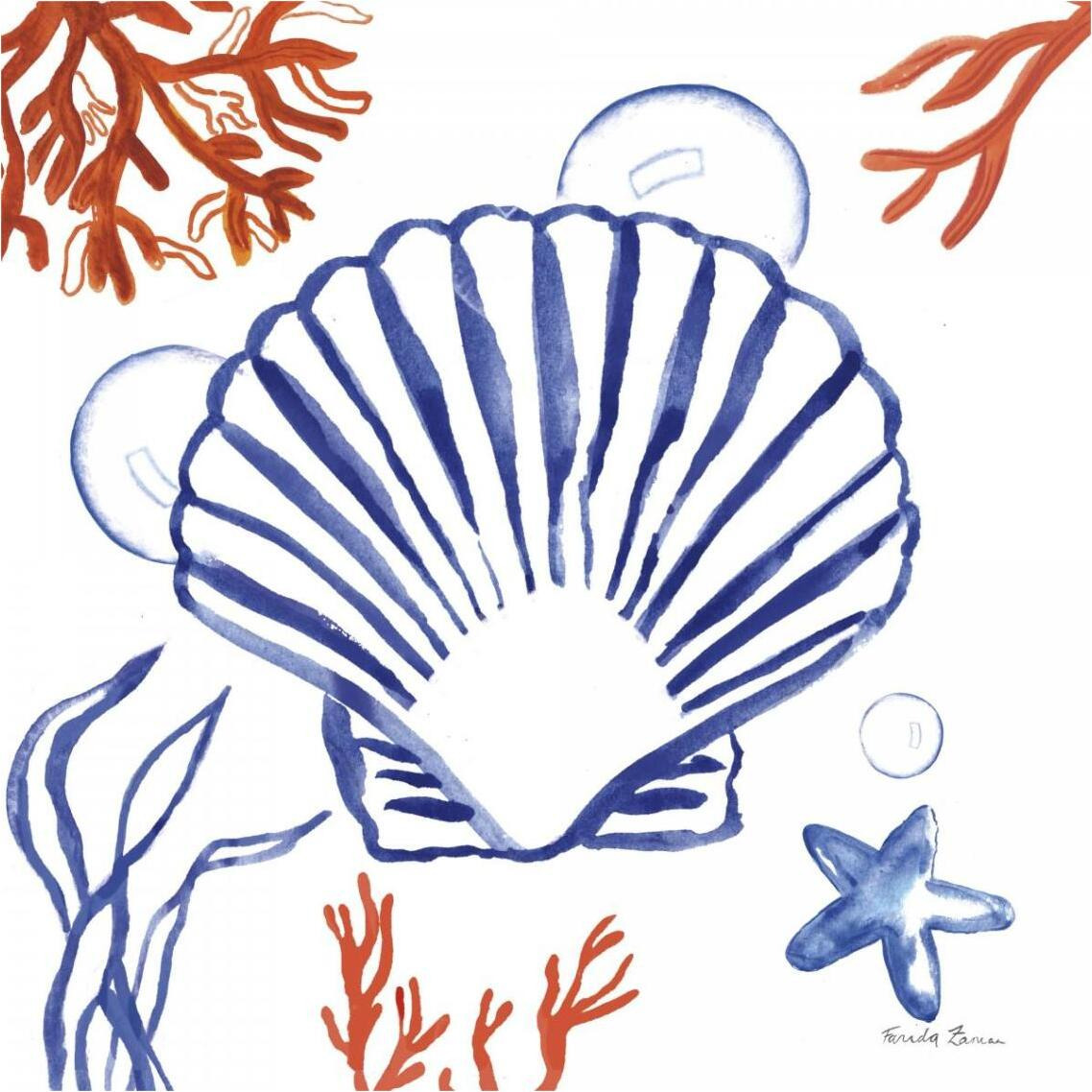 Coastal Jewels III -Paper Art-38&quotx38"