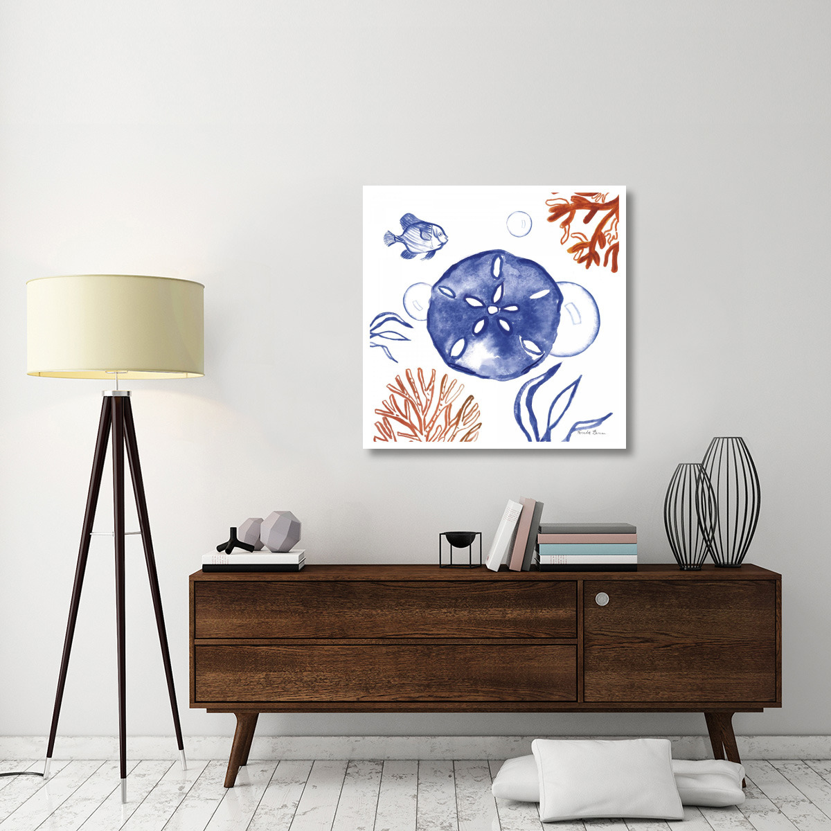 Coastal Jewels IV -Paper Art-38&quotx38"