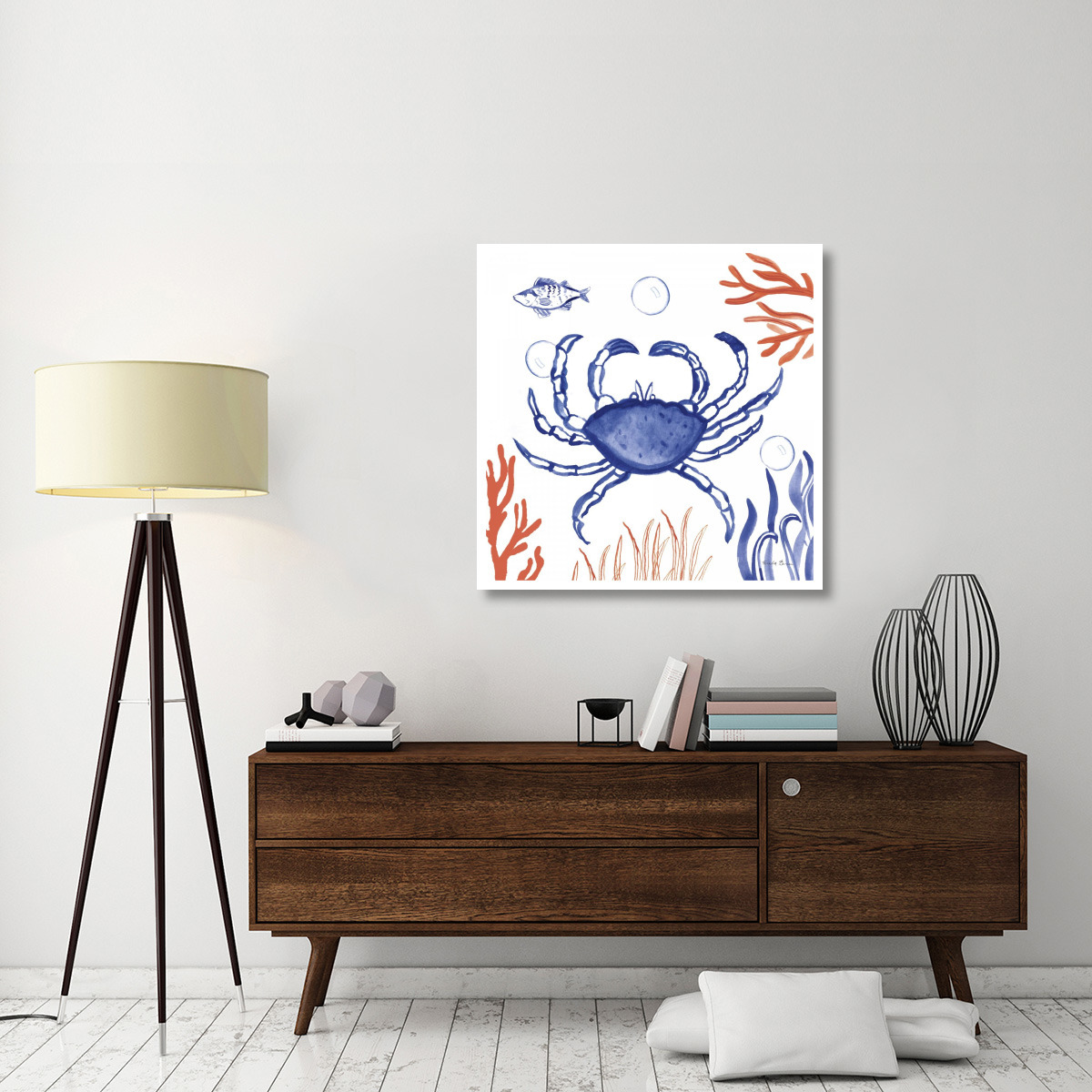 Coastal Jewels V -Paper Art-38&quotx38"