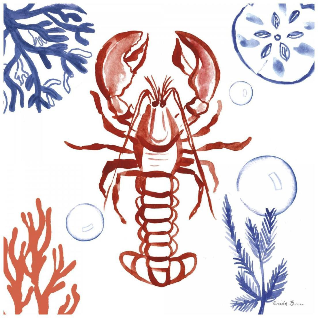 Coastal Jewels VI -Paper Art-20&quotx20"
