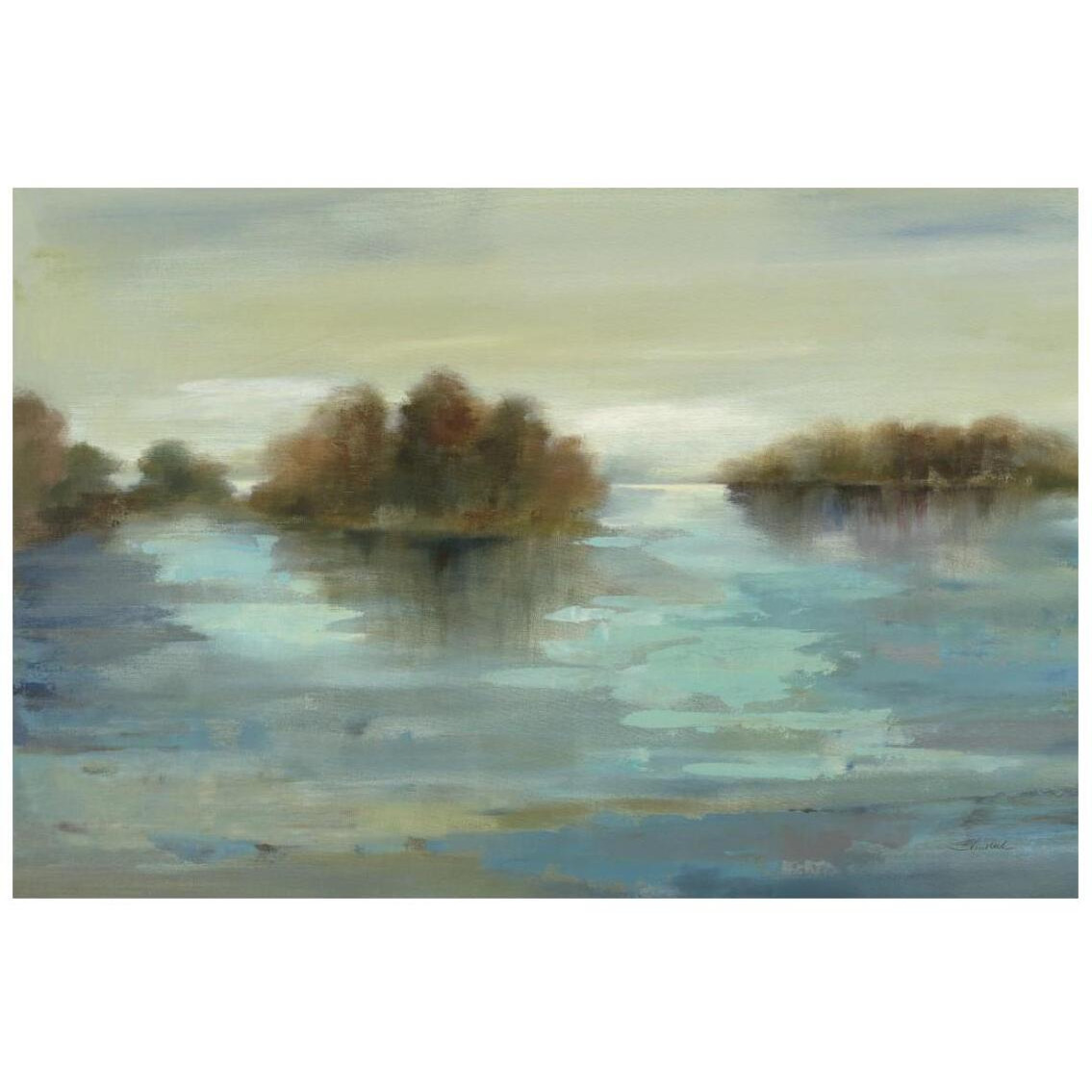Serenity on the River -Paper Art-26&quotx18"