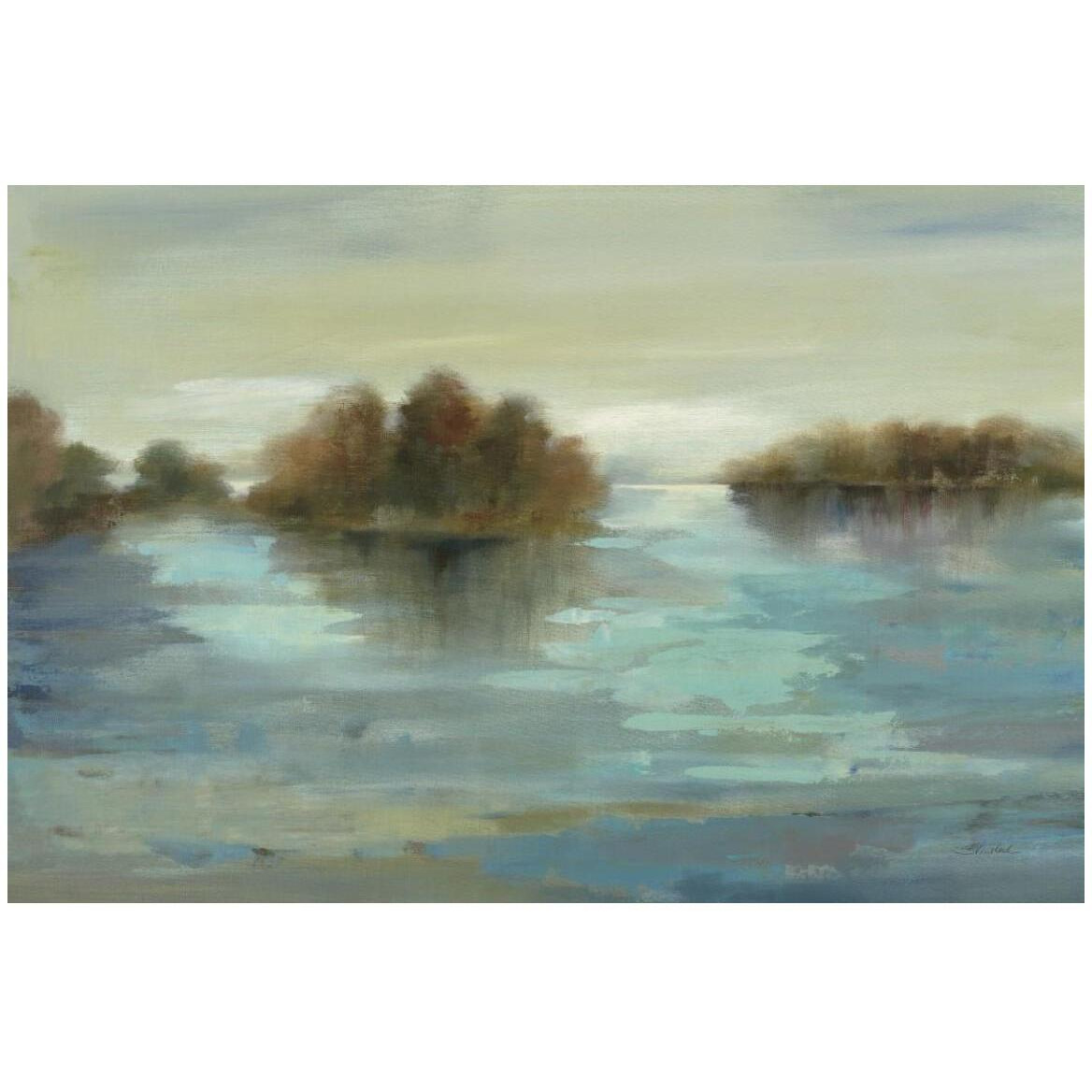 Serenity on the River -Paper Art-50&quotx34"
