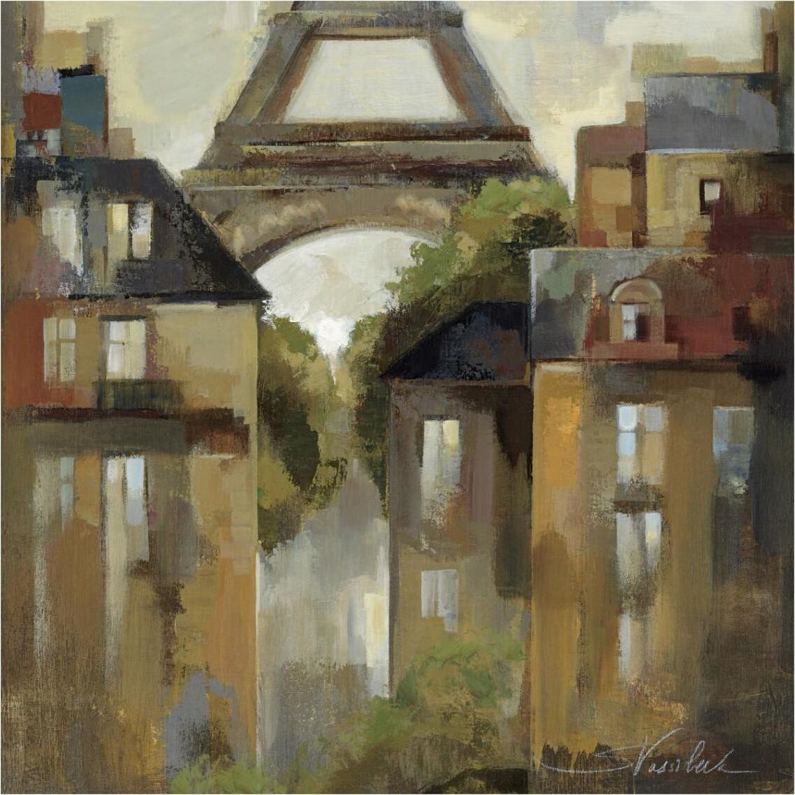 Paris - Late Summer I -Paper Art-38&quotx38"