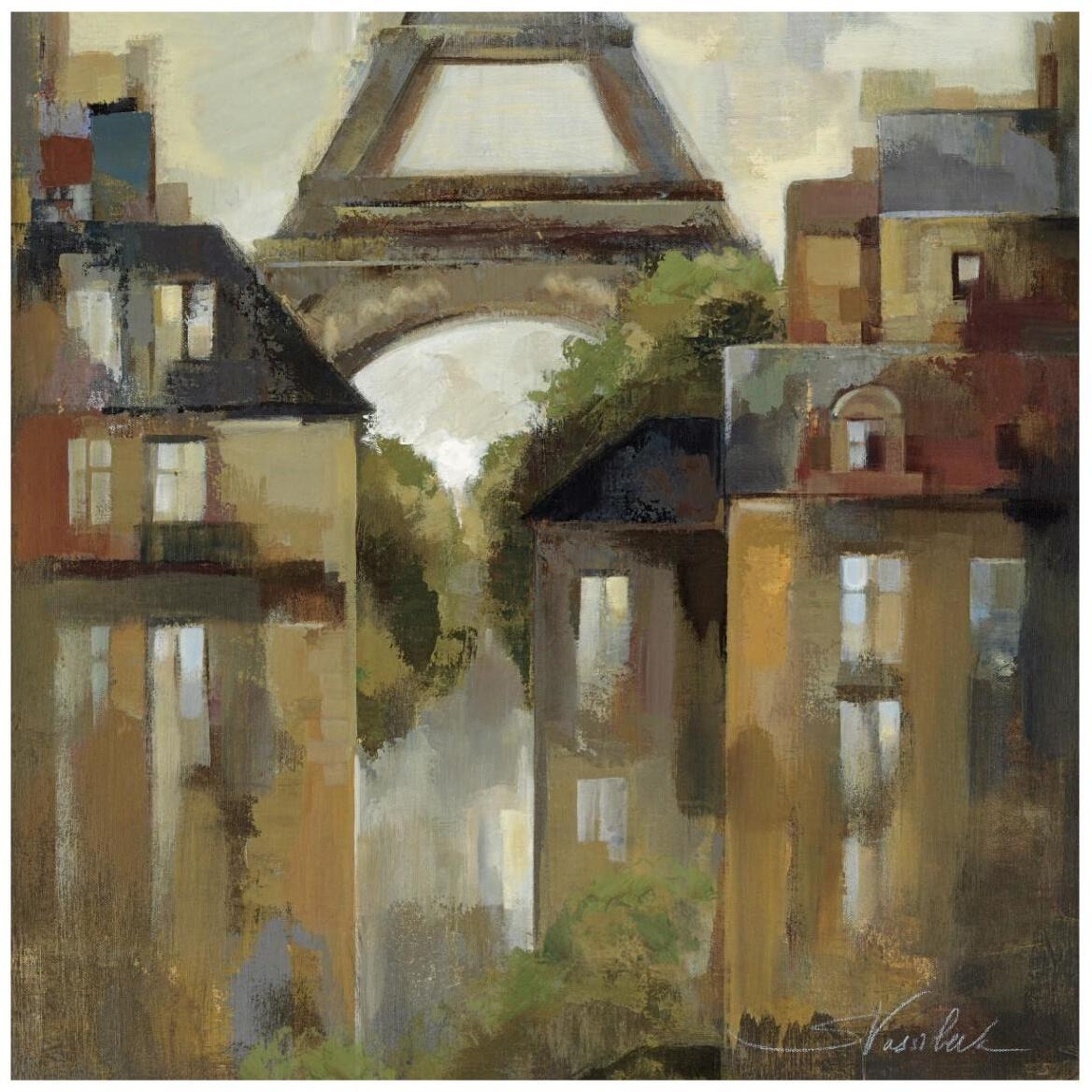 Paris - Late Summer I -Paper Art-42&quotx42"