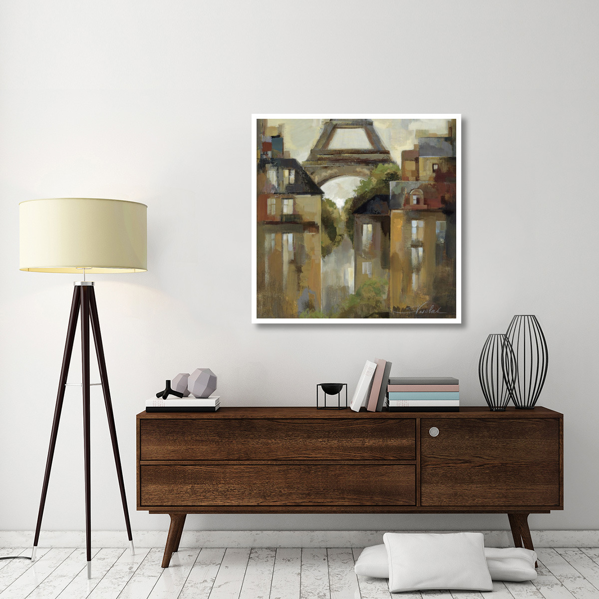 Paris - Late Summer I -Paper Art-42&quotx42"