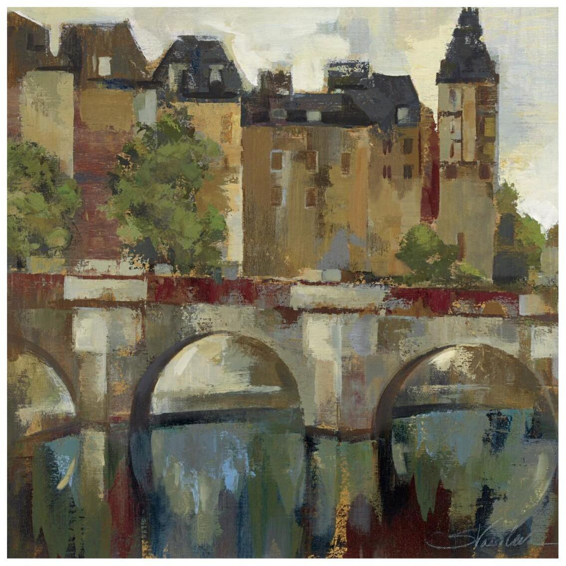 Paris - Late Summer II -Paper Art-26&quotx26"