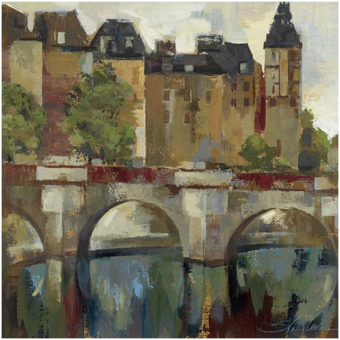 Paris - Late Summer II -Paper Art-32&quotx32"