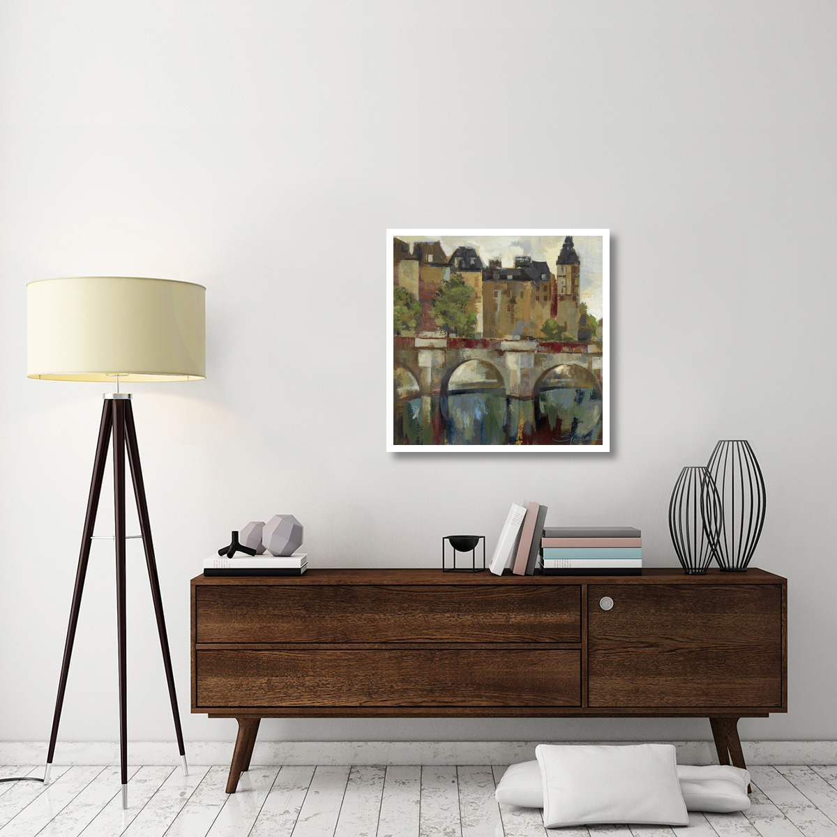 Paris - Late Summer II -Paper Art-32&quotx32"