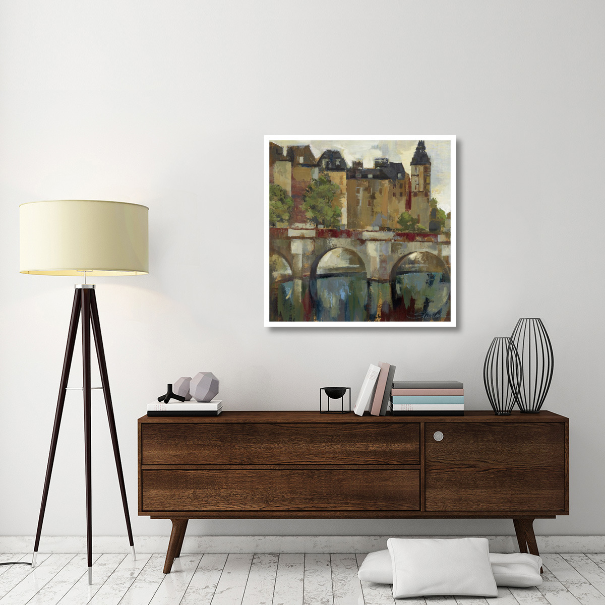 Paris - Late Summer II -Paper Art-38&quotx38"
