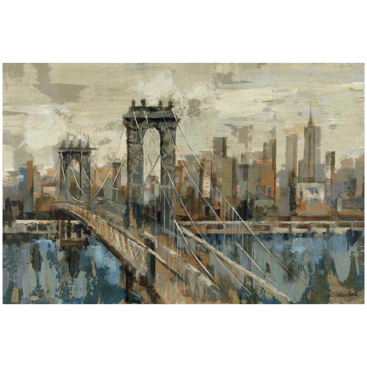 New York View -Paper Art-50&quotx34"