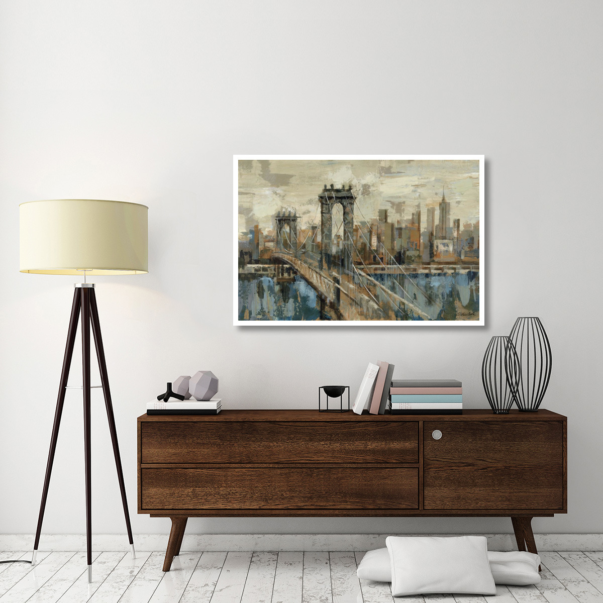 New York View -Paper Art-50&quotx34"