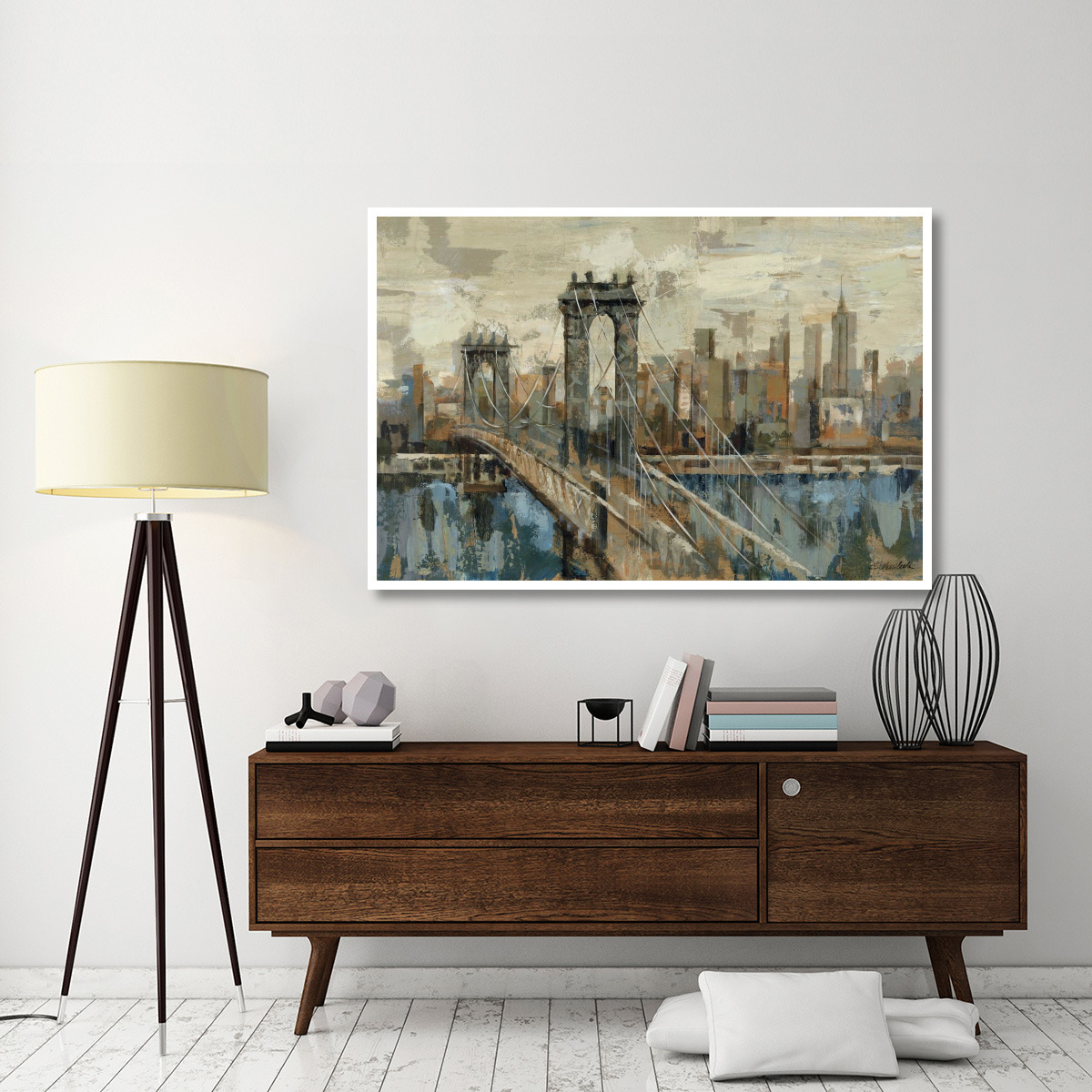 New York View -Paper Art-62&quotx42"