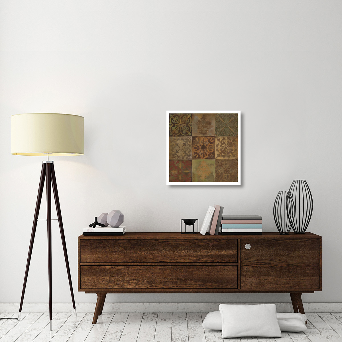 Barcelona Tiles II Wag -Paper Art-26&quotx26"