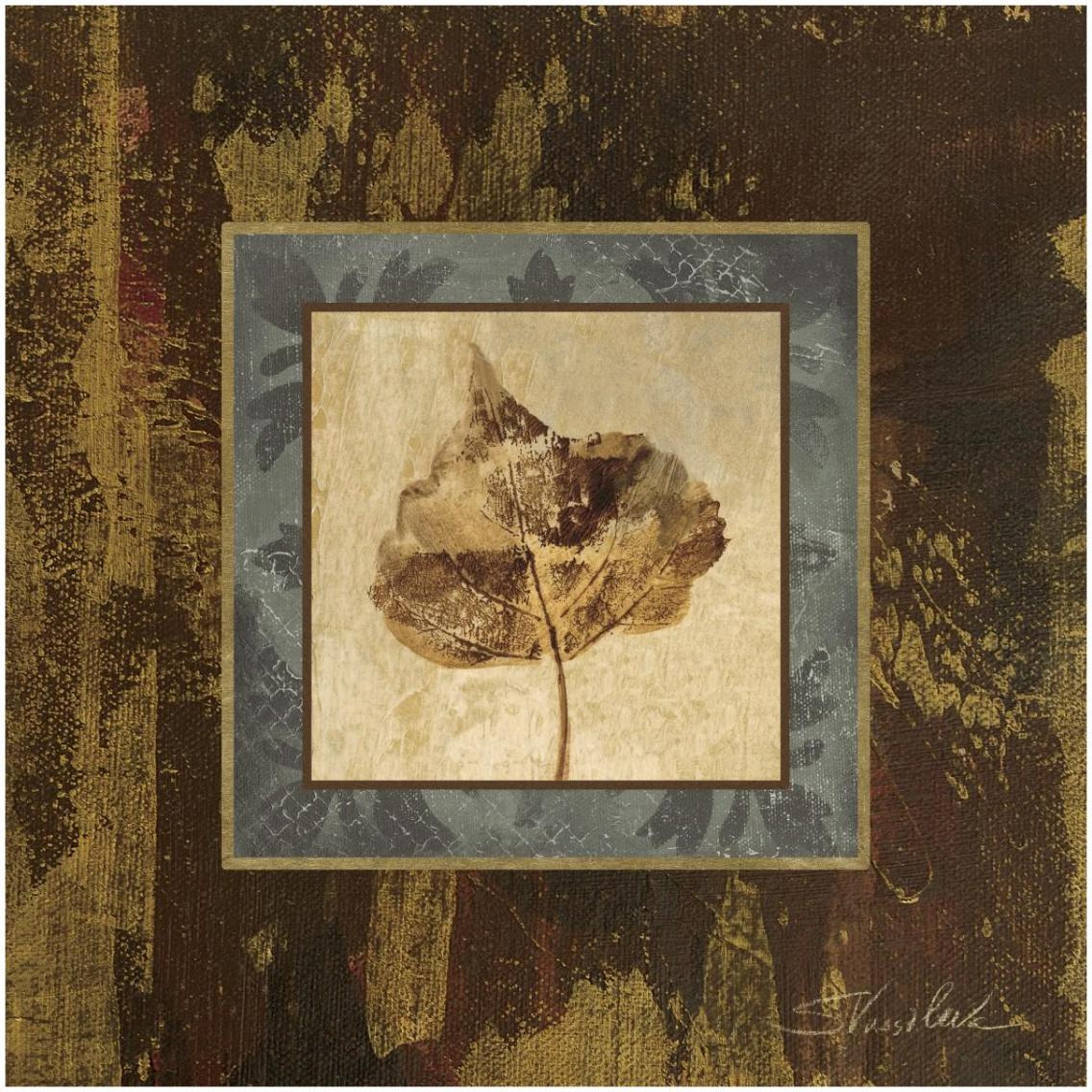 Autumn Leaf Square II -Paper Art-32&quotx32"