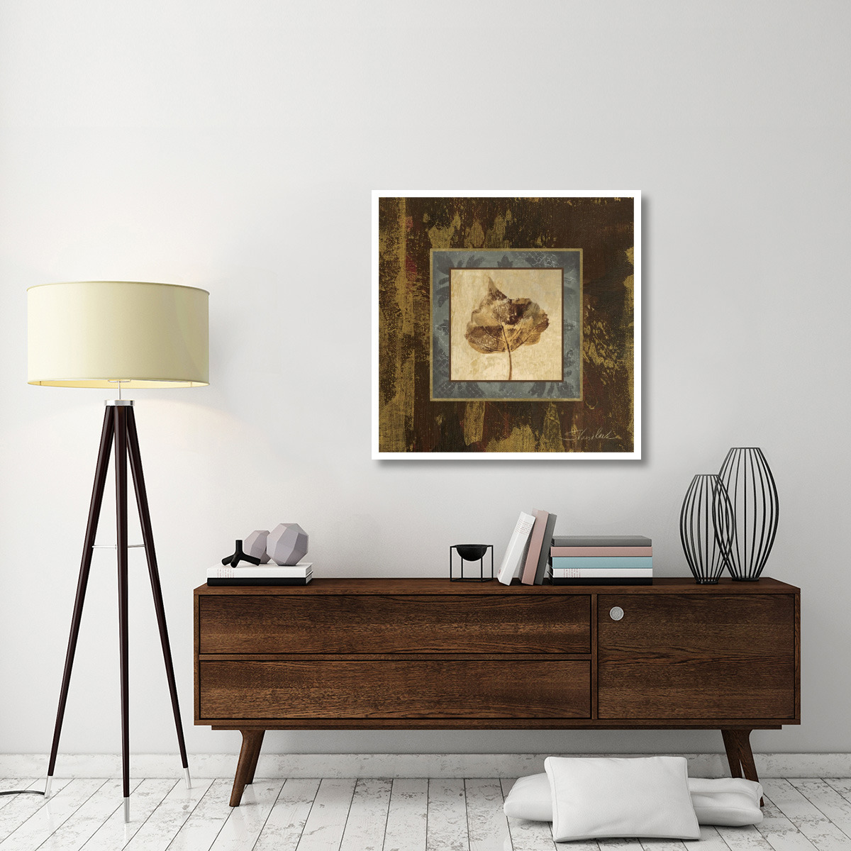 Autumn Leaf Square II -Paper Art-38&quotx38"
