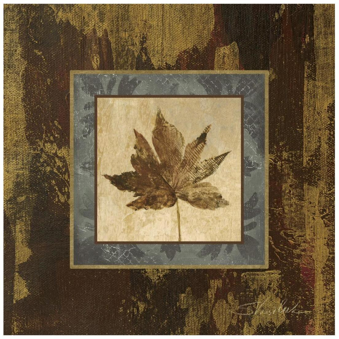 Autumn Leaf Square IV -Paper Art-20&quotx20"