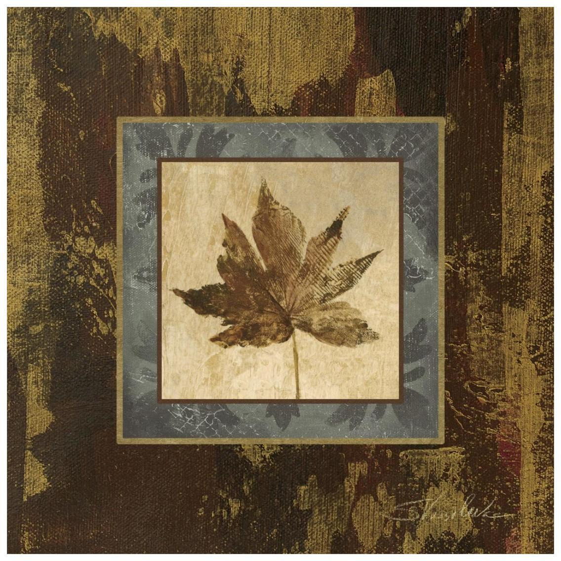 Autumn Leaf Square IV -Paper Art-26&quotx26"
