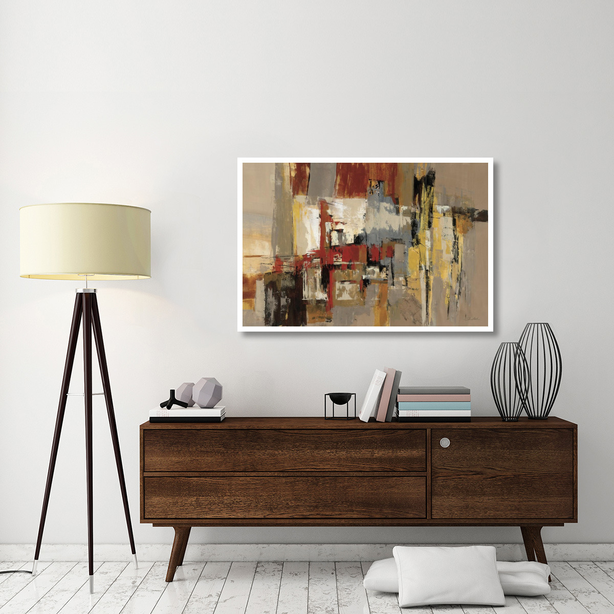 Melody for Guitar and Sax -Paper Art-50&quotx34"