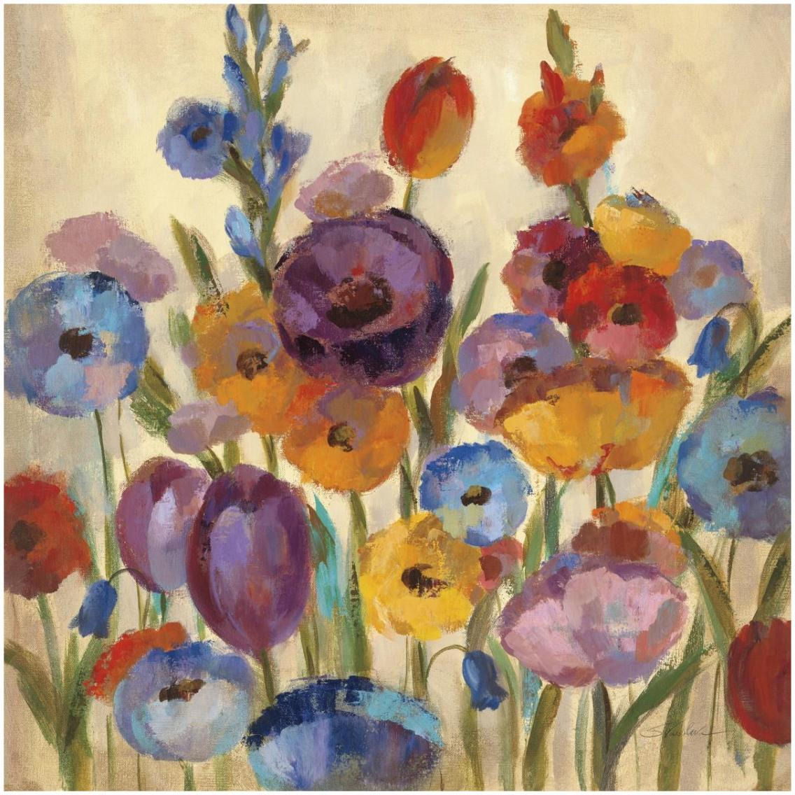Garden Hues I -Paper Art-32&quotx32"