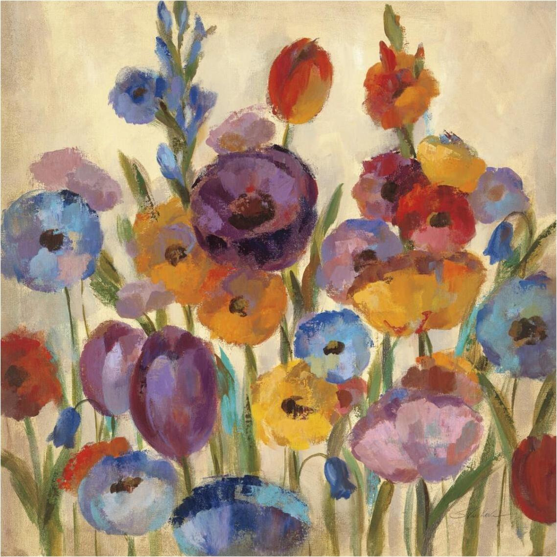 Garden Hues I -Paper Art-38&quotx38"