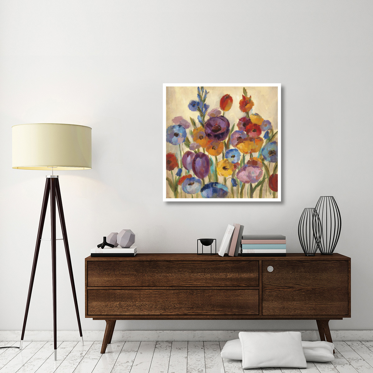 Garden Hues I -Paper Art-38&quotx38"